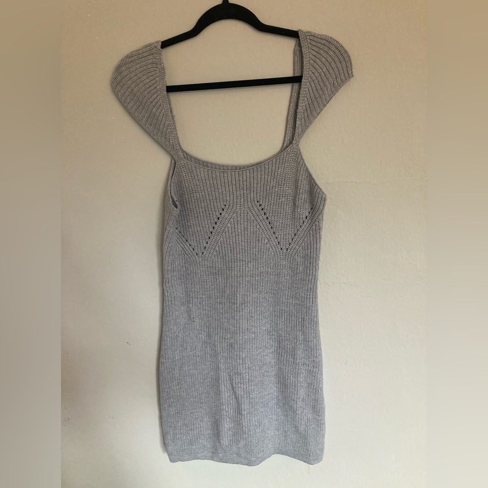 Knit Off the Shoulder Mini Dress